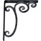 Ekena Millwork Avery Wrought Iron Bracket, (Single center brace), Antiqued Pewter 1 1/2"W x 10"D x 12"H BKTM01X10X12SAVAPW - alternate 4
